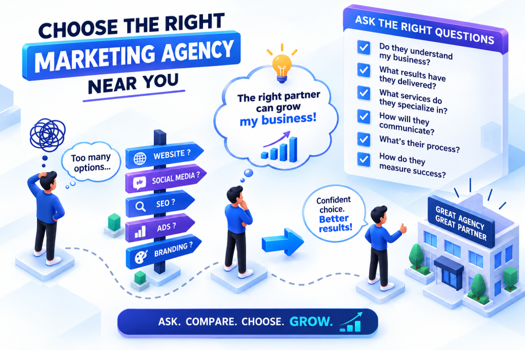 how to choose a marketing agency near me